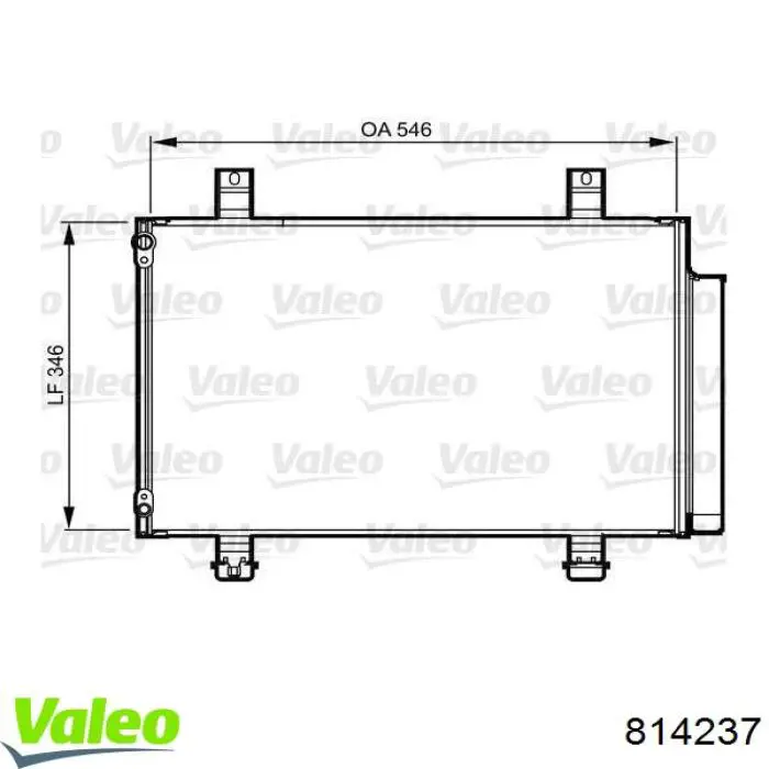 814237 VALEO condensador aire acondicionado