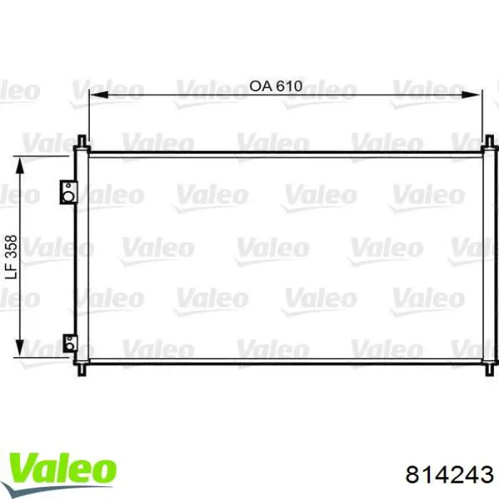 80110S5A003 Market (OEM) condensador aire acondicionado