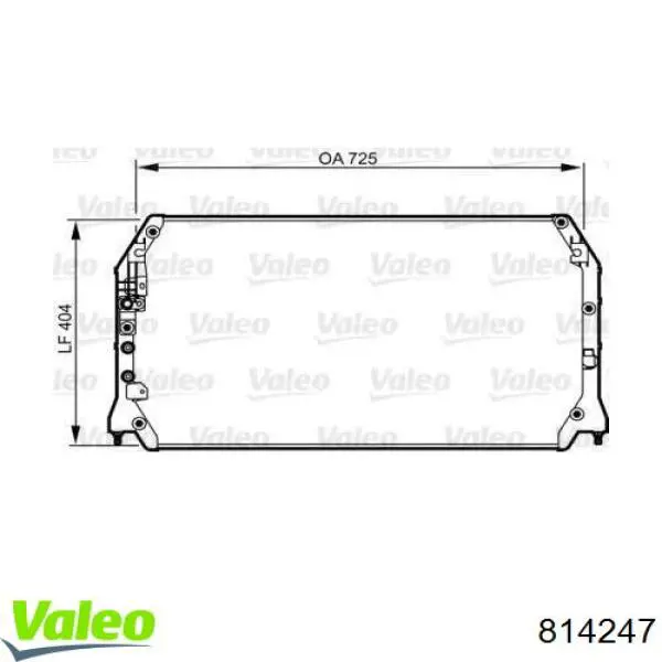 Aire acondicionado capacitor VALEO 814247 precio, desde 136,36 EUR