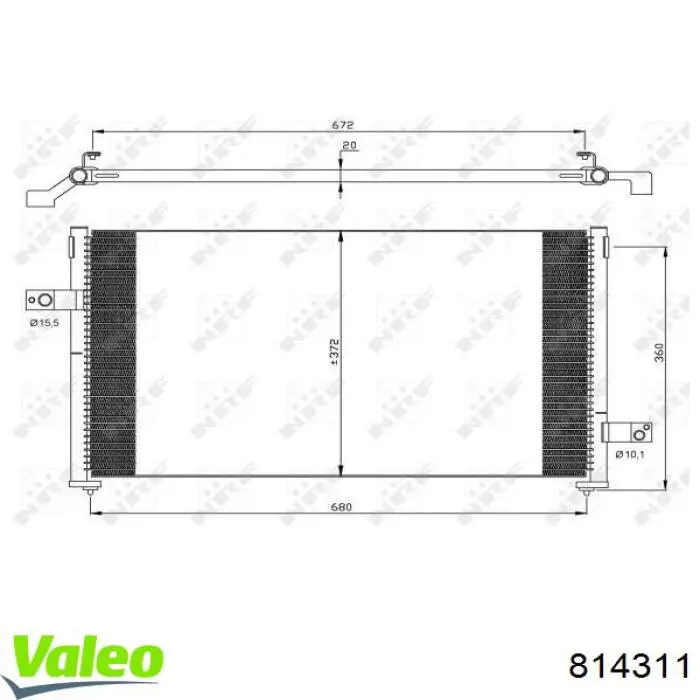 Comprar 814311 VALEO Condensador de aire acondicionado