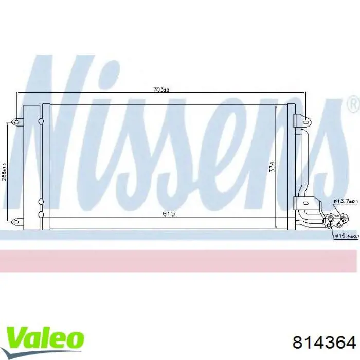 Comprar 814364 VALEO Condensador de aire acondicionado