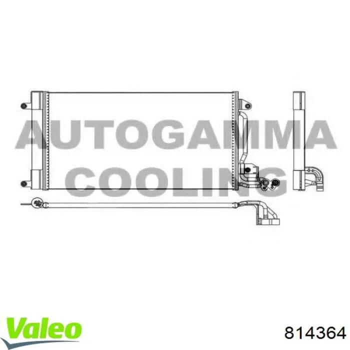 814364 VALEO Radiador de aire acondicionado