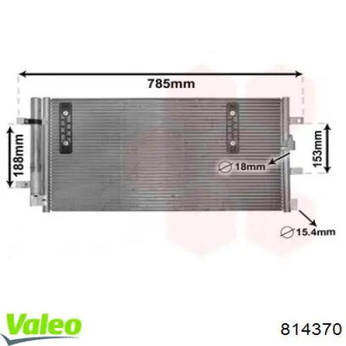 Aire acondicionado capacitor VALEO 814370 precio, desde 95,29 EUR