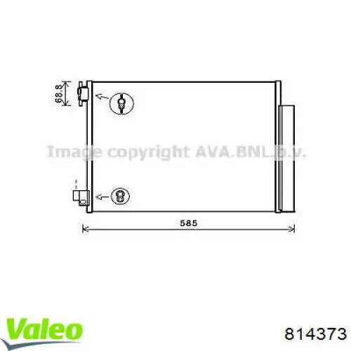 Aire acondicionado capacitor VALEO 814373 precio, desde 89,48 EUR
