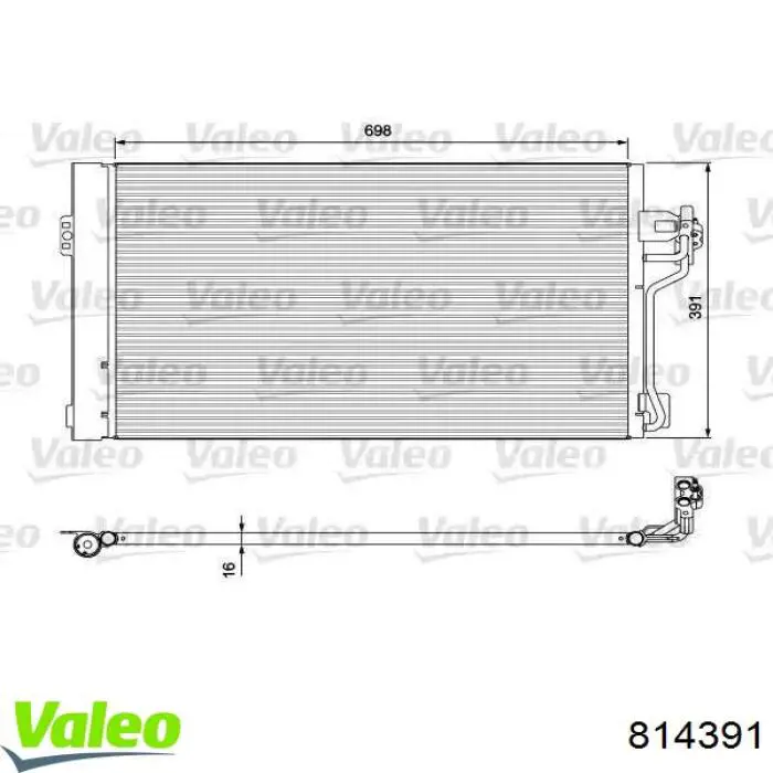 Comprar 814391 VALEO Condensador de aire acondicionado