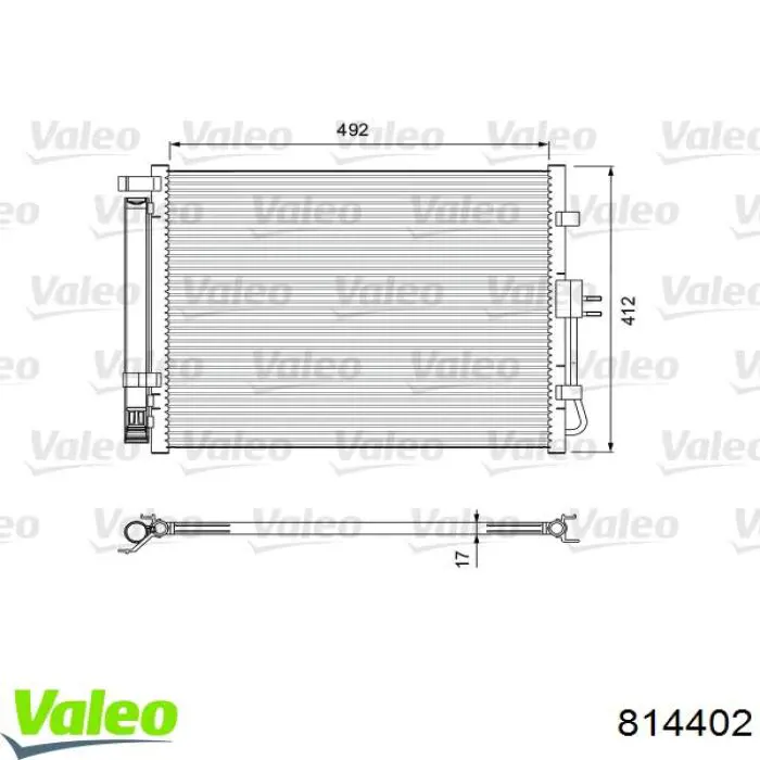 814402 VALEO condensador aire acondicionado