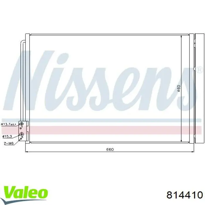 814410 VALEO condensador aire acondicionado