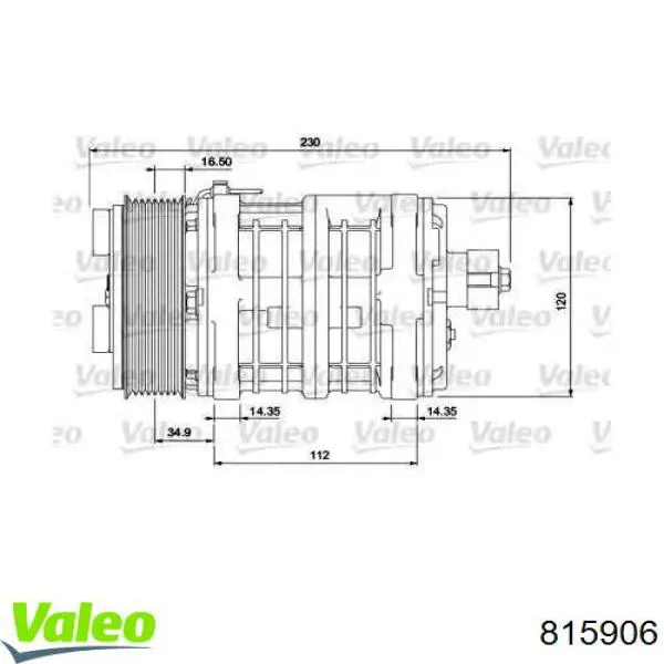 Compresor ac VALEO 815906 precio, desde 698,40 EUR