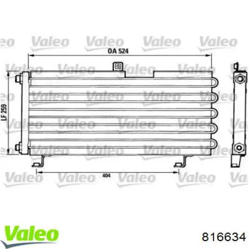 Aire acondicionado capacitor VALEO 816634 precio, desde 110,81 EUR