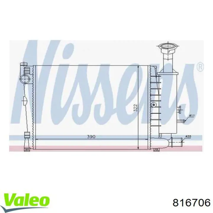 Comprar 816706 VALEO Radiador de auto