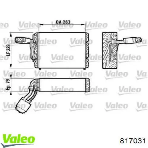 Evaporador de aire acondicionado VALEO 817031 precio, desde 95,71 EUR