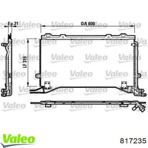 817235 VALEO condensador aire acondicionado