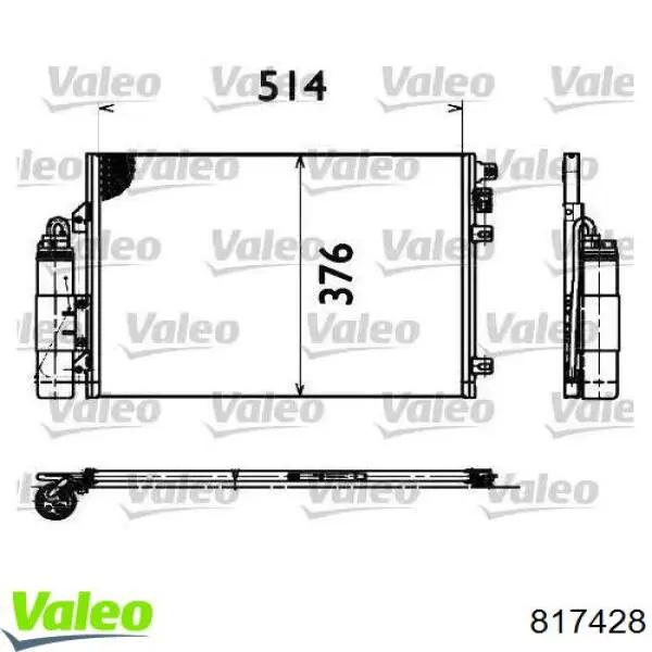 Comprar 817428 VALEO Condensador de aire acondicionado