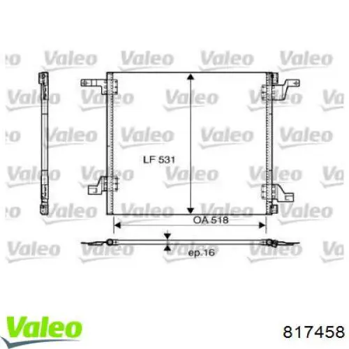Comprar 817458 VALEO Condensador de aire acondicionado
