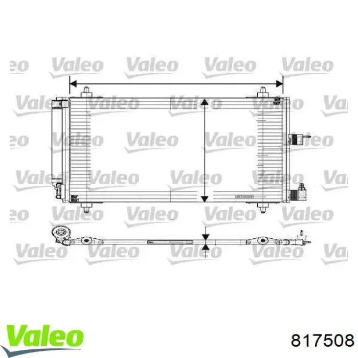817508 VALEO Radiador de aire acondicionado