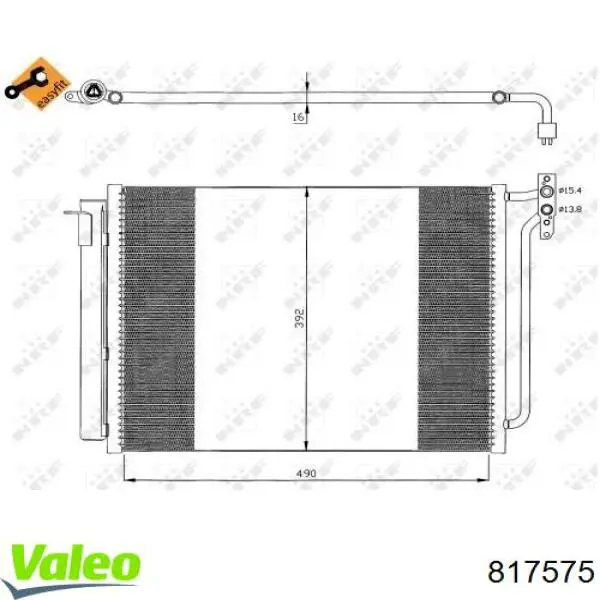 817575 VALEO condensador aire acondicionado