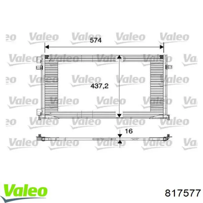 Aire acondicionado capacitor VALEO 817577 precio, desde 86,31 EUR