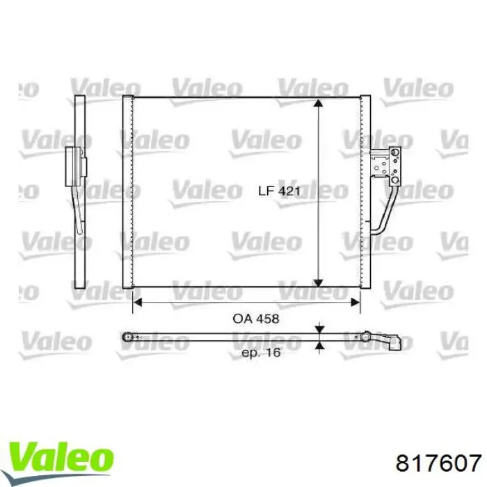 Aire acondicionado capacitor VALEO 817607 precio, desde 34,85 EUR