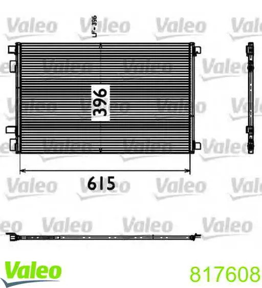 Condensador aire acondicionado 817608 VALEO