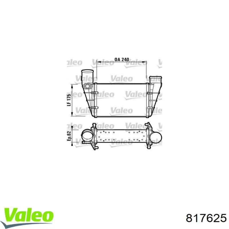 Comprar 817625 VALEO Turbo intercooler