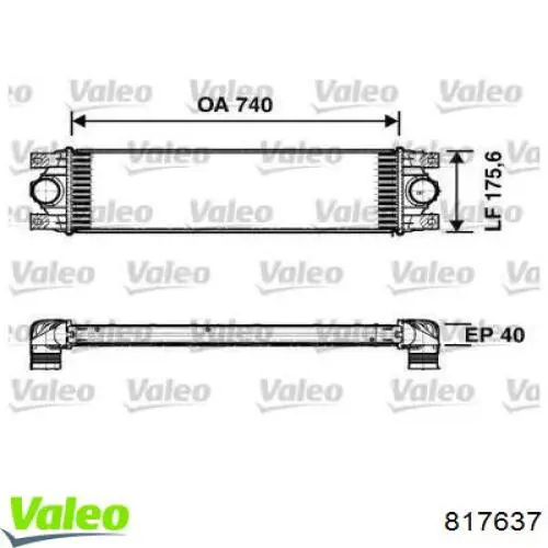 Radiador de aire de admisión VALEO 817637 precio, desde 55,18 EUR