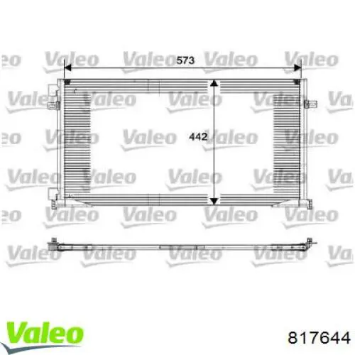 817644 VALEO condensador aire acondicionado