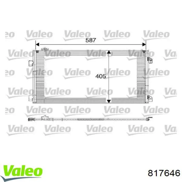 817646 VALEO condensador aire acondicionado