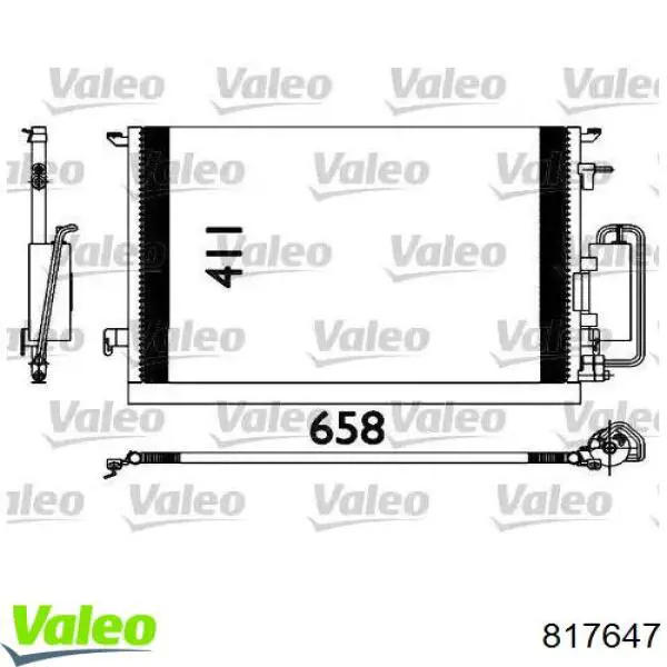 Aire acondicionado capacitor VALEO 817647 precio, desde 78,79 EUR