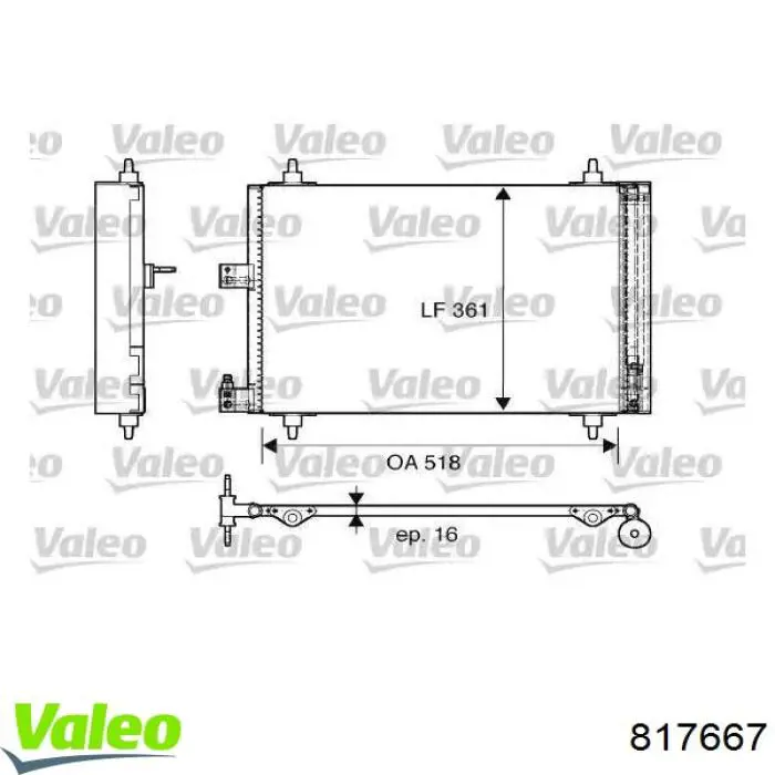 Comprar 817667 VALEO Condensador de aire acondicionado