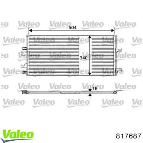 Aire acondicionado capacitor VALEO 817687 precio, desde 75,21 EUR