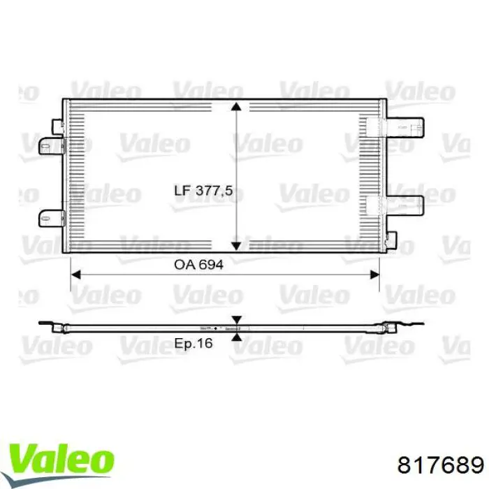 Comprar 817689 VALEO Condensador de aire acondicionado
