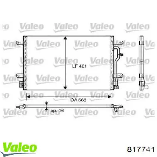 Condensador aire acondicionado 817741 VALEO