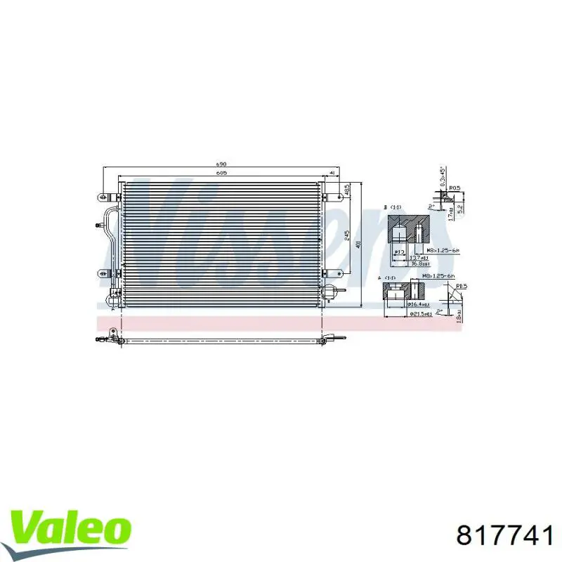 482012N Dasis Radiador de aire acondicionado