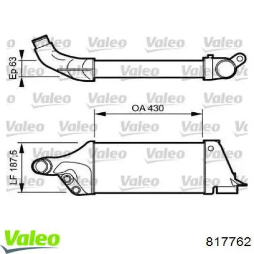 817762 VALEO Radiador de intercooler