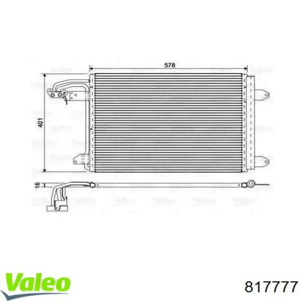 Comprar 817777 VALEO Condensador de aire acondicionado