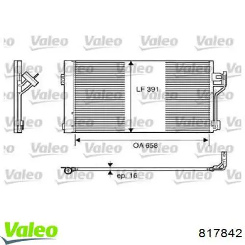 Comprar 817842 VALEO Condensador de aire acondicionado
