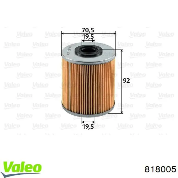 818005 VALEO condensador aire acondicionado