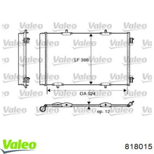 818015 VALEO Radiador de aire acondicionado