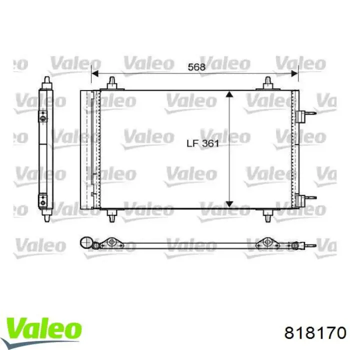 Comprar 818170 VALEO Condensador de aire acondicionado