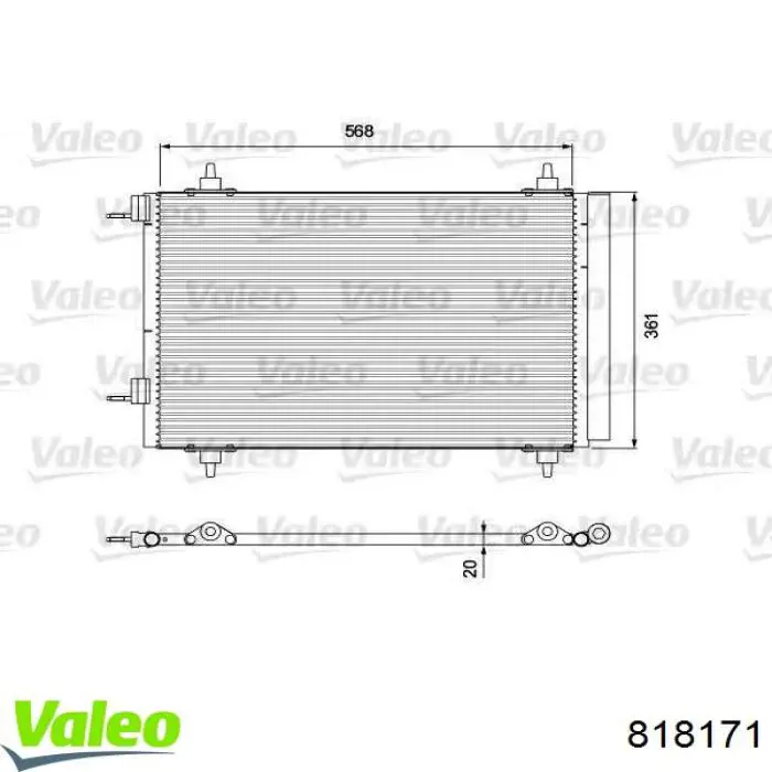 Comprar 818171 VALEO Condensador de aire acondicionado