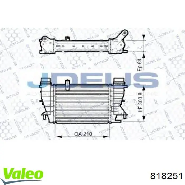 818251 VALEO intercooler