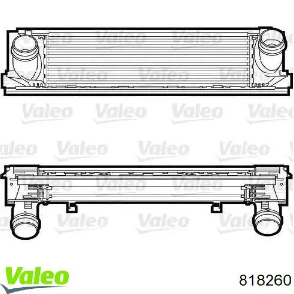 Radiador de aire de admisión VALEO 818260 precio, desde 158,49 EUR