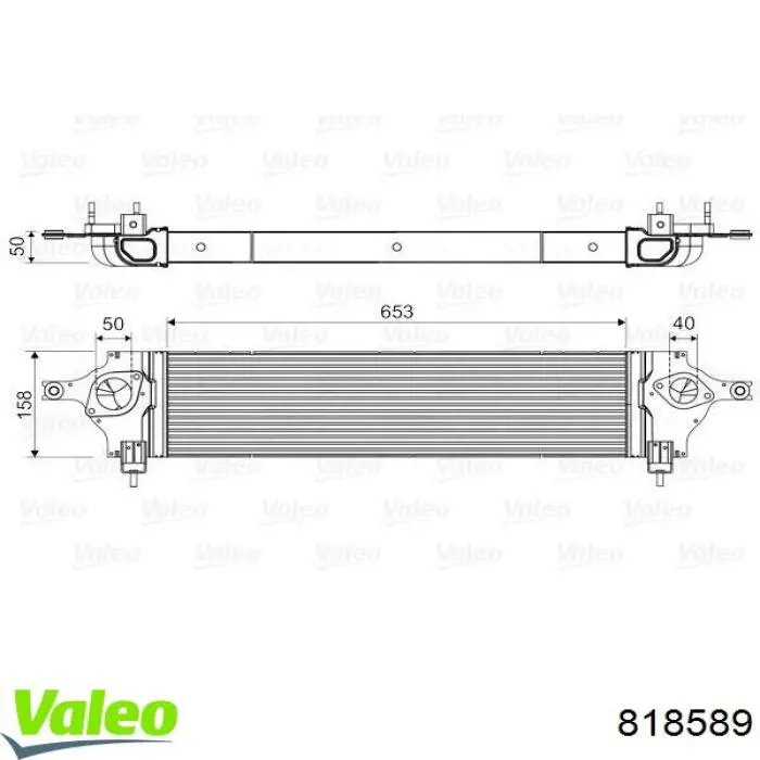 818589 VALEO radiador de aire de admisión