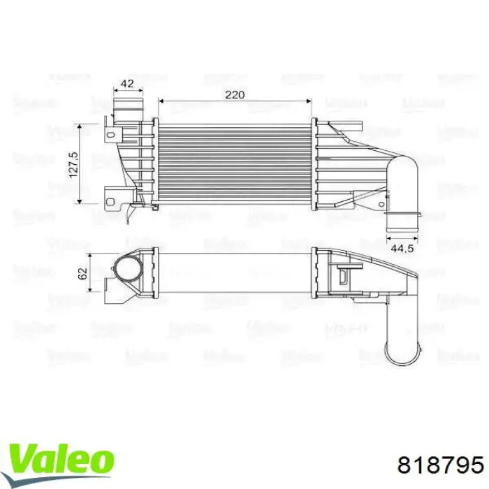 Radiador de aire de admisión Volkswagen Tiguan 1 5N1, 5N2