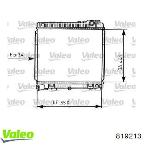 Radiador 819213 VALEO