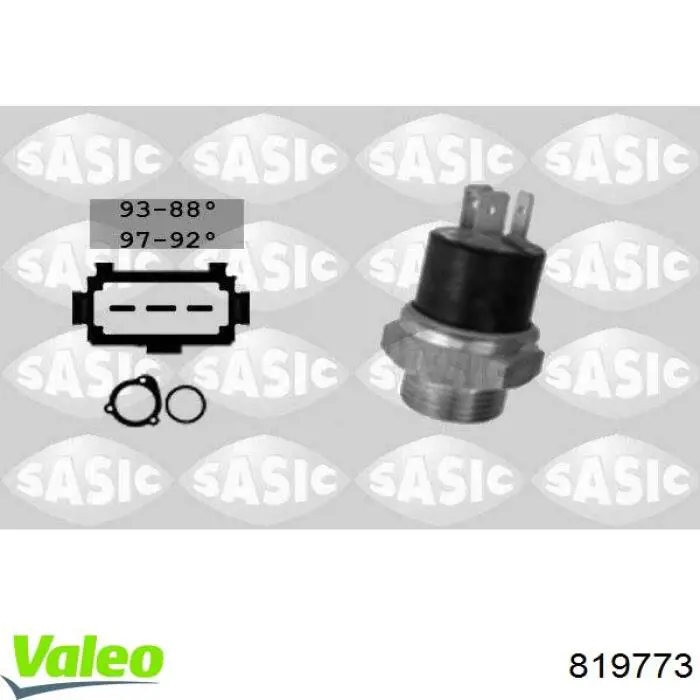 819773 VALEO sensor, temperatura del refrigerante (encendido el ventilador del radiador)