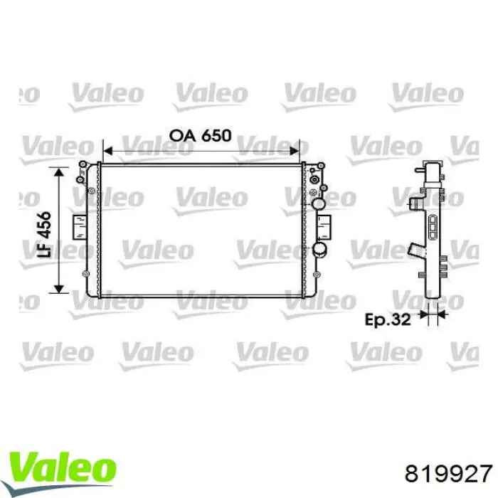 819927 VALEO termostato, refrigerante