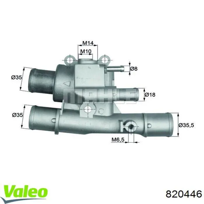 820446 VALEO termostato