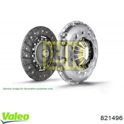 821496 VALEO kit de embrague (3 partes)