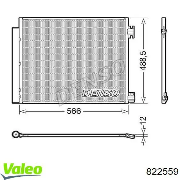Comprar 822559 VALEO Condensador de aire acondicionado